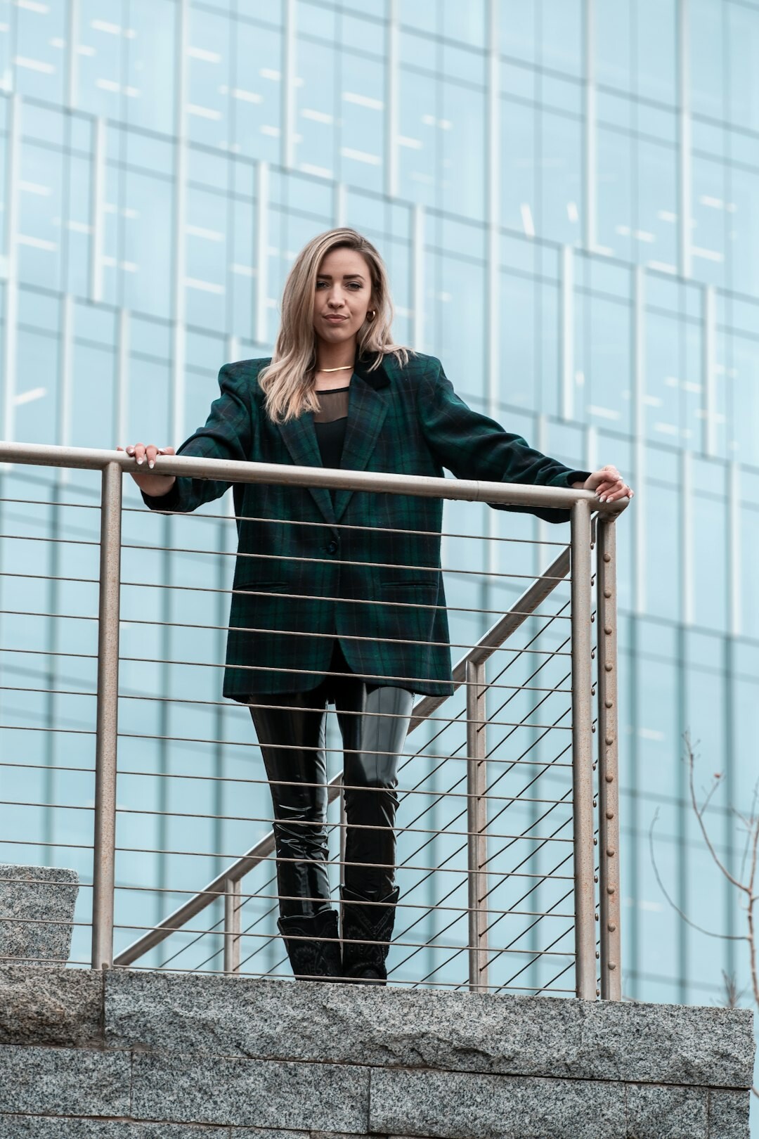 Studio portrait of a Belgian woman corporate affairs analyst